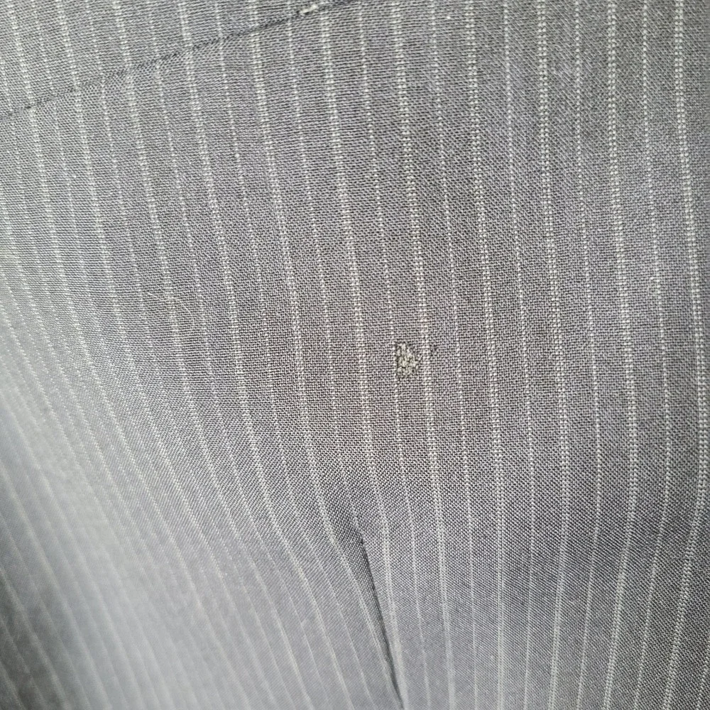 Stafford Jacket Mens 44R Blue Striped Blazer Classic Fit Wool Blend Suit Coat‎